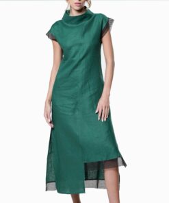 Asymmetrical Linen Dress Sv18