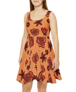Boho Floral Women's Skater Dress Sv24