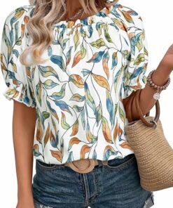 Casual Cute Puff Sleeve Top Sv50