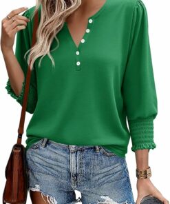 Dressy Casual Loose Fit Blouses Sv36