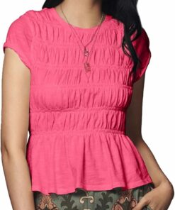 Hot Pink Babydoll Top Sv42