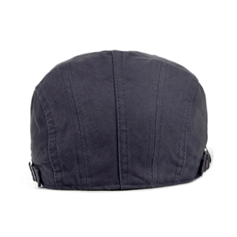 Casual Washed Cotton Spring Summer Flat Cap - Image 9