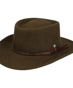 Dapper Gent's Fedora Western Wool Fedora Hat