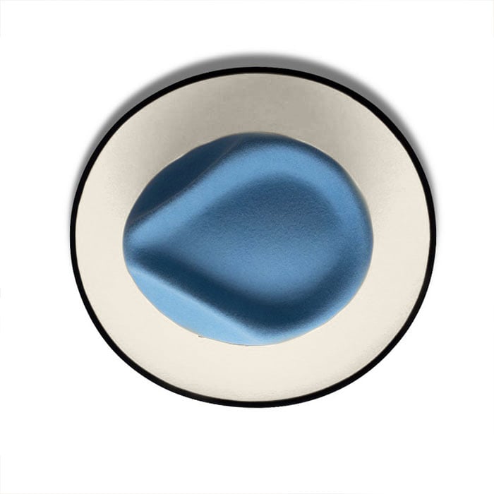 Felt Two Tone Fedora Hat - Image 7