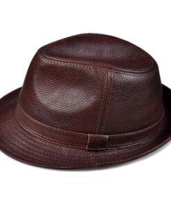 Lemont Genuine Leather Trilby Hat