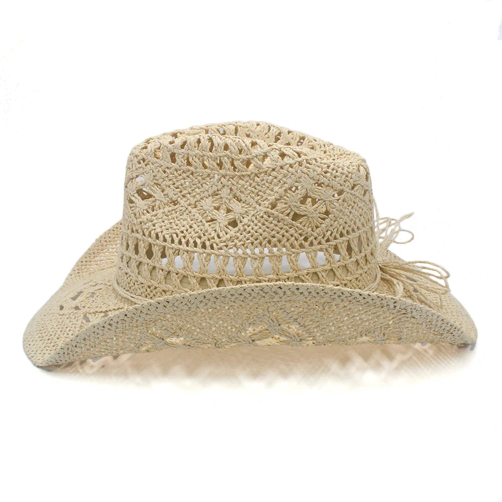Rustic Elegance Straw Cowboy Hat - Image 4