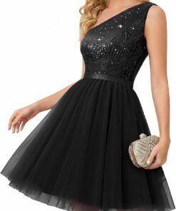 Formal One-Shoulder Cocktail Dress SV11